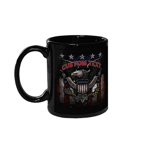 US Navy War Eagle Patriotic Military Coffee Mug