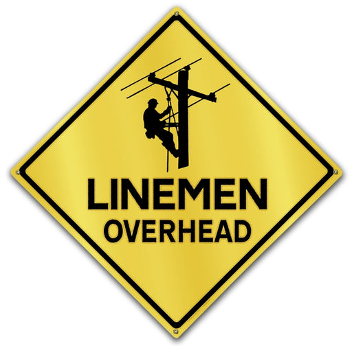 Caution-Linemen Overhead Art Rendering - Prints54.com