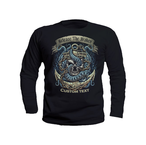 Release The Kraken US Navy Custom Military Long Sleeve T-Shirt