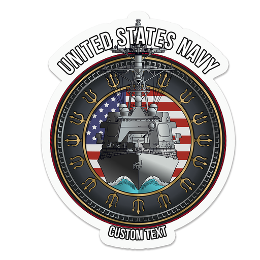 US Navy Arleigh Burke Destroyer Custom US Navy Military Decal - Prints54.com