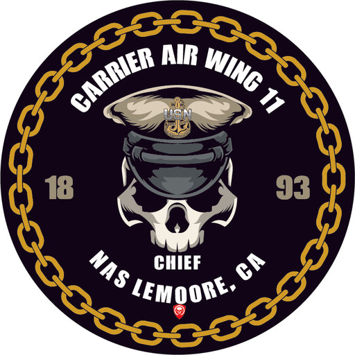 Carrier Air Wing 11 CVW-11 NAS Lemoore CA US Navy Chief 5 Inch Military Decal - Prints54.com