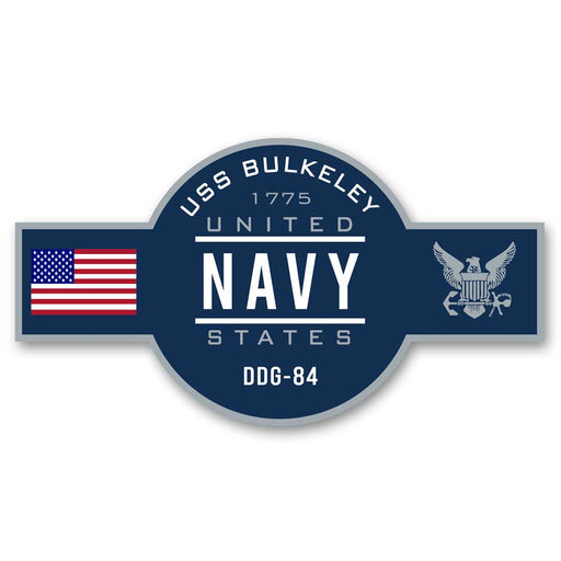 USS Bulkeley DDG-84 US Navy Warship Ribbon 5 Inch Military Decal - Prints54.com