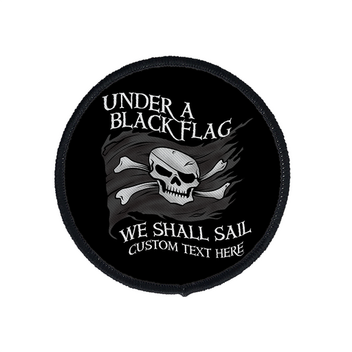 US Navy Under A Black Flag Jolly Roger Pirate Military 3 Inch Patch - Prints54.com