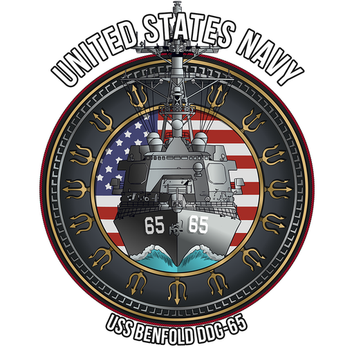 USS Benfold DDG-65 US Navy Arleigh Burke Class Destroyer Military Decal - Prints54.com