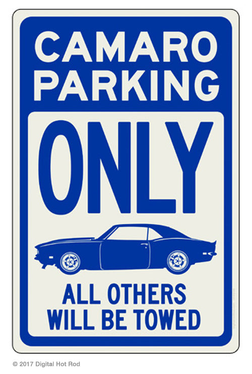 Camaro Parking (Blue) - Prints54.com