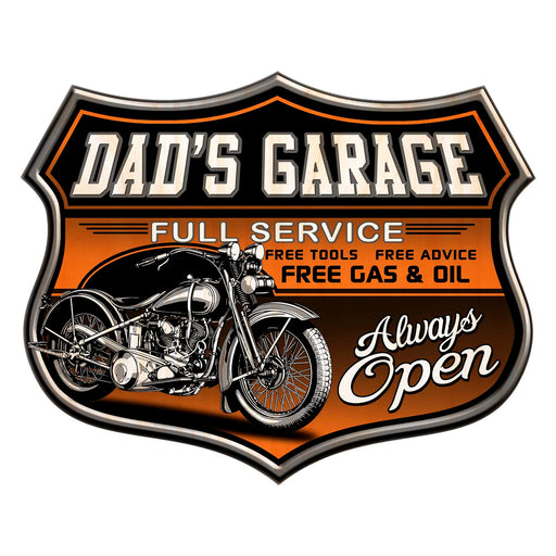Dad's Garage (Bike) Art Rendering - Prints54.com