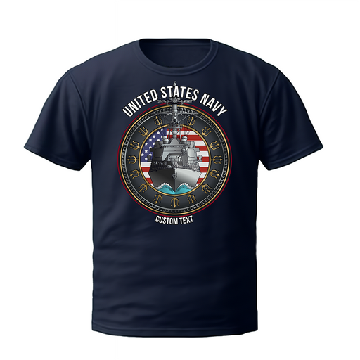 US Navy Arleigh Burke Class Destroyer Custom Military T- Shirt - Prints54.com