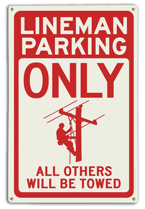 Lineman Parking (Red) Art Rendering - Prints54.com