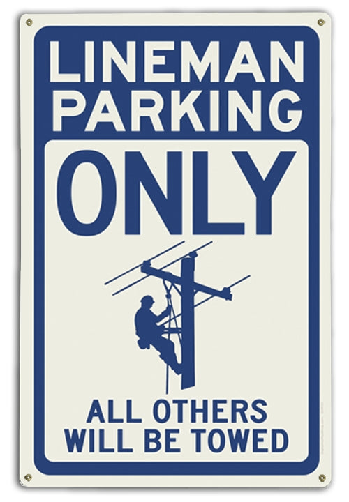 Lineman Parking (Blue) Art Rendering - Prints54.com