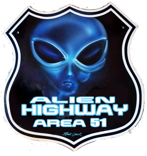 Alien Highway Area 51 Xenomorph Sci Fi Art Rendering - Prints54.com