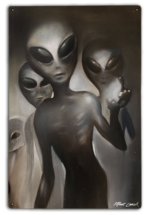 Alien Visitors Art Rendering - Prints54.com