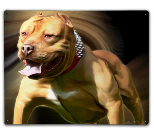 American Pit Bull Terrier 1 Art Rendering - Prints54.com