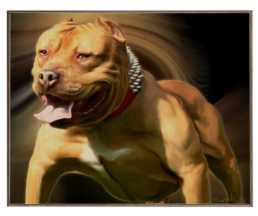 American Pit Bull Terrier 1 Art Rendering - Prints54.com
