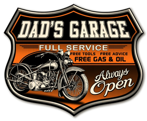 Dad's Garage (Bike) Art Rendering - Prints54.com