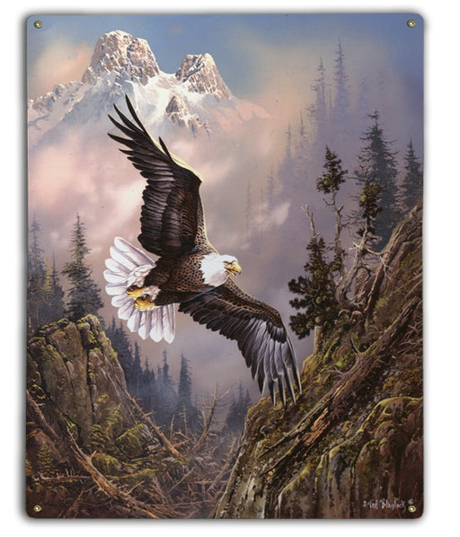 Franklin Eagle in the Mountains Art Rendering - Prints54.com
