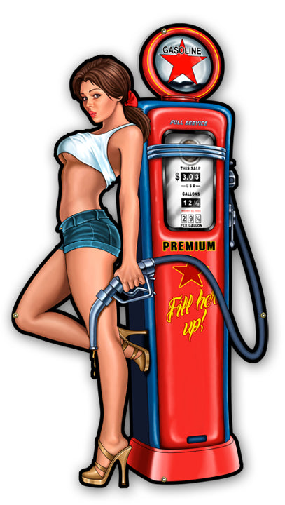 Gasoline Girl Art Rendering - Prints54.com