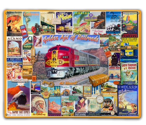 Golden Age Of Railroads Art Rendering - Prints54.com