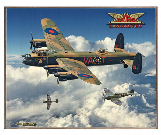 Lancaster Bomber Art Rendering - Prints54.com