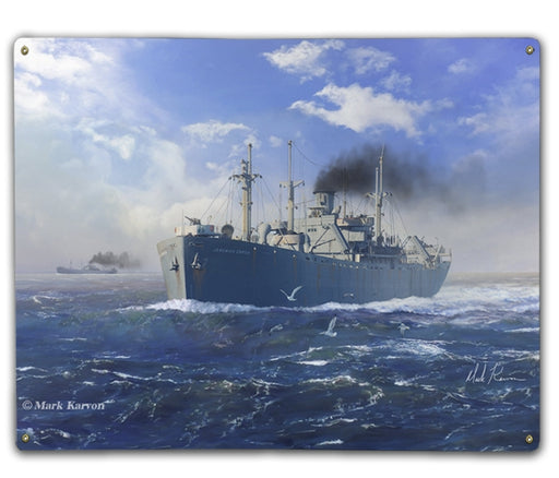 Liberty Ship Art Rendering - Prints54.com