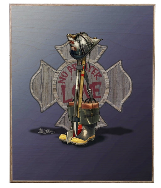 Firefighter Battle Cross Art Rendering - Prints54.com