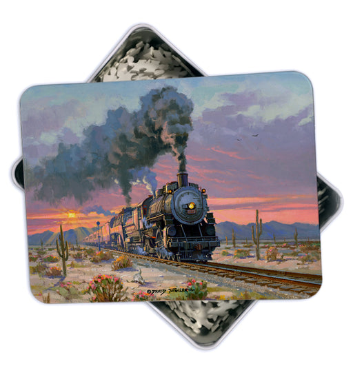 Sunset Limited 500pc Puzzle & Tin Gift Set Art Rendering - Prints54.com