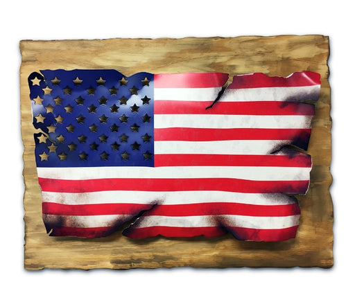 Tattered American Flag Art Rendering - Prints54.com