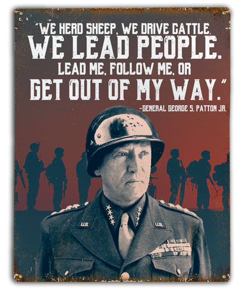 Patton: We Lead People Art Rendering - Prints54.com