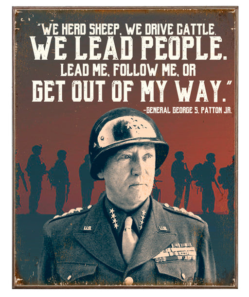Patton: We Lead People Art Rendering - Prints54.com
