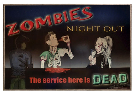 Zombies Night Out Art Rendering - Prints54.com